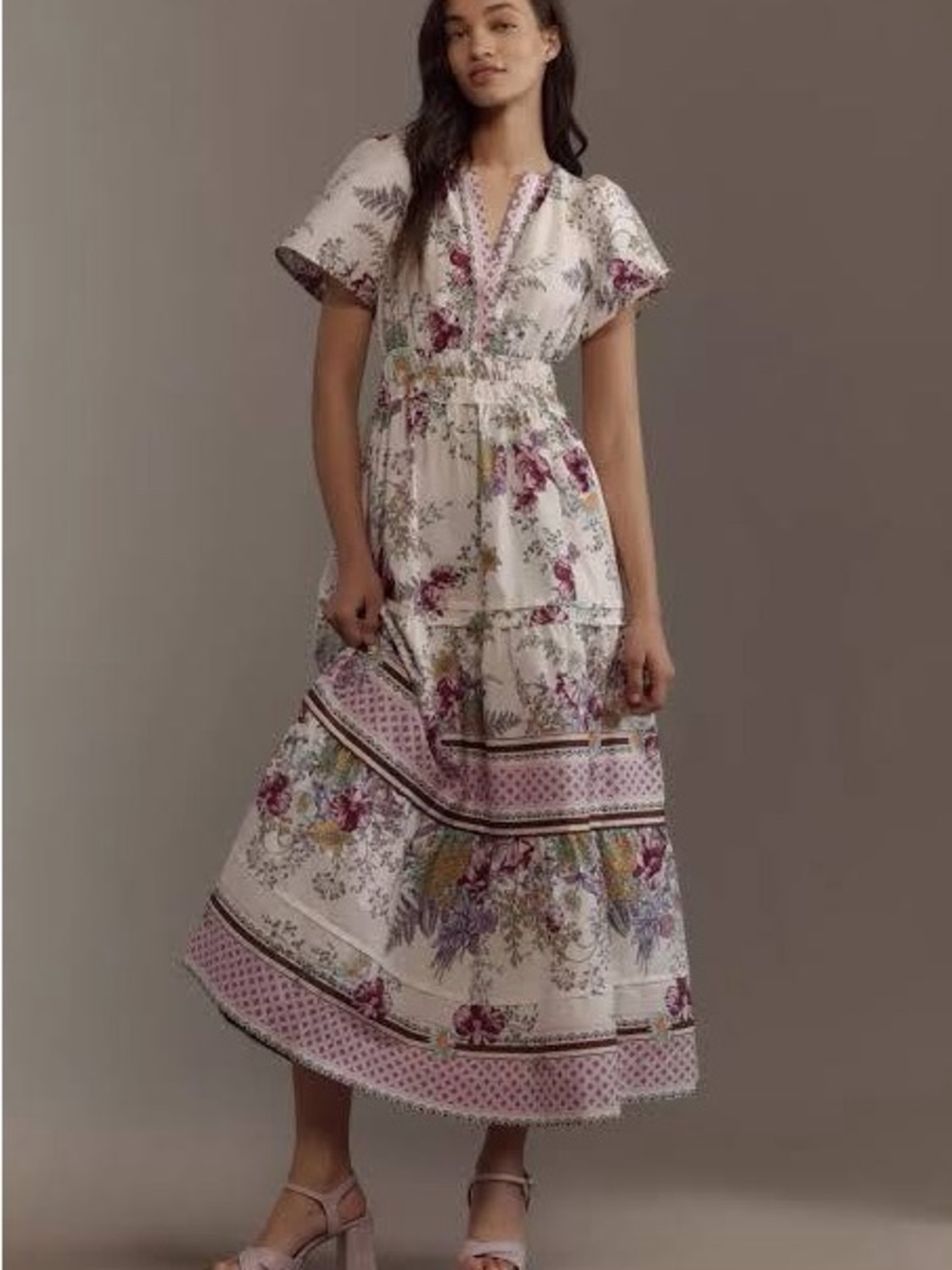 Anthropologie - The Somerset Maxi Dress (Color: Grape) - XXS